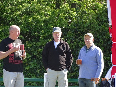 men drinking tea