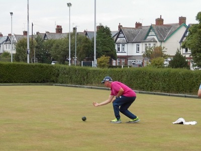 man bowling