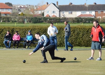 Two men bowling